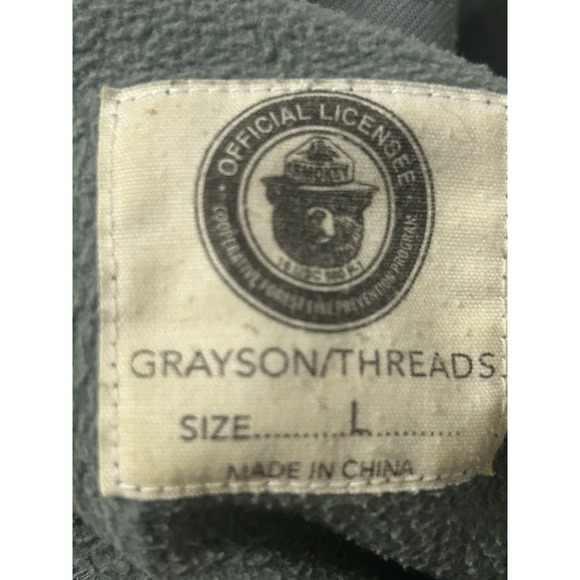 Smokey Bear Women's Sweatshirt L Be Cool Prevent Wildfires Grayson Threads Boxy - Picture 11 of 13